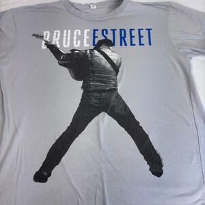 Bruce Springsteen E Street Band Shirt Mens Large Gray Tour Graphic USA